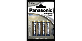 Panasonic Alkalická baterie LR6EPS/4BP Everyday Power (Blistr 4 ks)