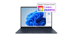 ASUS NTB Zenbook 14 OLED (UX3405MA-OLED165X), Ultra 7-155H, 14" 2880 x 1800, 16GB, 1TB SSD, Intel Arc, W11 Pro, Blue