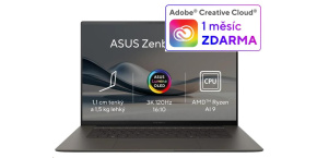 ASUS NTB Zenbook S (UM5606WA-OLED221X), AI9-HX370, 16" 2880 x 1800, 32GB, 1TB SSD, AMD Radeon, W11 Pro, Gray