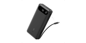 Anker Powerbanka 20K, 87W, 20 000mAh, s vestavěným USB-C kabelem + 1x USB-C, 1x USB-A, Black