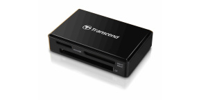 TRANSCEND Card Reader F8 + USB kabel, USB 3.0, Black