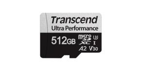 TRANSCEND MicroSDXC karta 512GB 340S, UHS-I U3 A2 Ultra Performace 160/125 MB/s