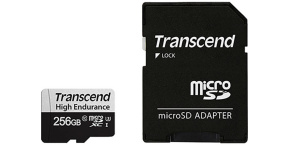 TRANSCEND MicroSDXC karta 256GB 350V, High Endurance