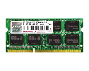 TRANSCEND SODIMM DDR3 8GB 1333MHz 2Rx8 CL9