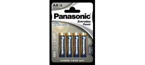 Panasonic Alkalická baterie LR6EPS/4BP Everyday Power (Blistr 4 ks)