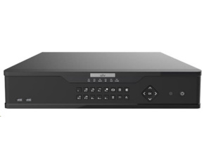 Uniview NVR, 64 kanálů, H.265, 4x HDD, 12Mpix (384Mbps/384Mbps), HDMI+VGA Full HD, (N+1), ONVIF, 3x USB, audio