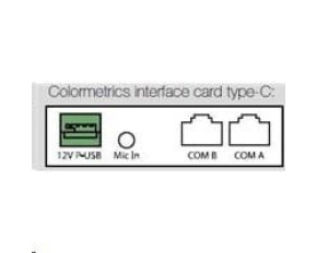 Colormetrics interface card, type-G