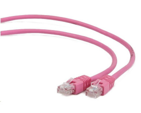 GEMBIRD kabel patchcord Cat5e UTP 3m, růžový