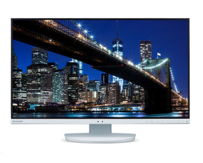 Sharp MT 27" MultiSync EA272Q, IPS TFT, 2560x1440, 350nit, 1000:1, 6ms, DP, HDMI, USB-C, USB, DVI-D, White