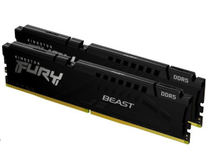 KINGSTON DIMM DDR5 16GB (Kit of 2) 5200MT/s CL40 FURY Beast Černá