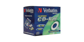 VERBATIM CD-RW(10-Pack)Jewel/High Speed/8x-12x/DLP/700MB