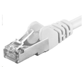 PREMIUMCORD Patch kabel CAT6a S-FTP, RJ45-RJ45, AWG 26/7 1,5m bílá