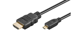 PremiumCord 4K kabel HDMI A - HDMI micro D, 1m