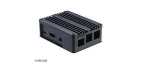 AKASA krabička pro Raspberry Pi 3 a Asus Tinker/S, Extended Aluminium, with Thermal Modules (SD Slot concealed)