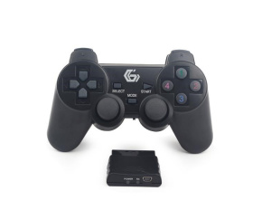 GEMBIRD gamepad JPD-WDV-01, vibrační, bezdrátový, PC/PS2/PS3, USB