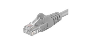 PremiumCord Patch kabel UTP RJ45-RJ45 CAT6 5m šedá