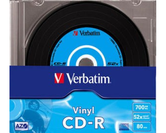 VERBATIM CD-R(10-Pack)Slim/Vinyl/DLP/52x/700MB