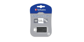 VERBATIM USB Flash Disk Store 'n' Go PinStripe 128GB - Black