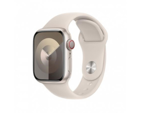 APPLE Watch Series 9 GPS + Cellular 45mm Starlight Aluminium Case with Starlight Sport Band - M/L