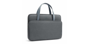 tomtoc Premium Briefcase – 14" MacBook Pro (2021), šedá