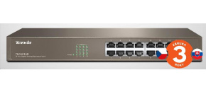 Tenda TEG1016D 16-port Gigabit Ethernet Switch, 10/100/1000 Mbps, fanless, rackmount