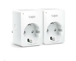 TP-Link Tapo P100(2-pack)(EU) chytrá WiFi mini zásuvka (2300W,10A,2,4 GHz,BT)