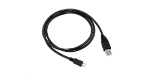 C-TECH kabel USB 2.0 AM/Micro, 1m, černý