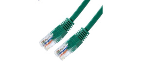 XtendLan patch kabel Cat5E, UTP - 1m, zelený (prodej po 10 ks)