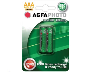 AgfaPhoto přednabitá baterie AAA, 950mAh, 2ks