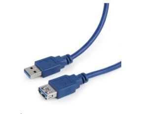 GEMBIRD Kabel USB 3.0 A-A prodlužovací 3m modrý