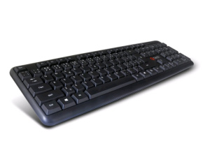 C-TECH klávesnice KB-102 USB, slim, black, CZ/SK