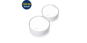 TP-Link Deco X50-PoE (2-pack) WiFi6 Mesh (AX3000,2,4GHz/5GHz,1x2,5GbELAN/WAN,1xGbELAN/WAN,1xPoE)