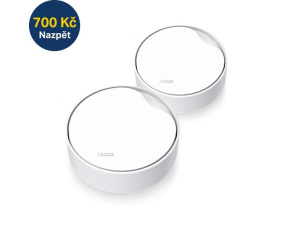 TP-Link Deco X50-PoE (2-pack) WiFi6 Mesh (AX3000,2,4GHz/5GHz,1x2,5GbELAN/WAN,1xGbELAN/WAN,1xPoE)