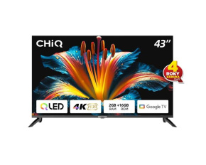 CHiQ U43QM8E TV 43", QLED, Google TV, Frameless, Dolby Audio, dbx-tv, nový design podstavce