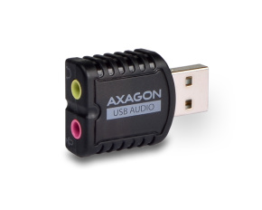 AXAGON ADA-10, USB 2.0 - externí zvuková karta MINI, 48kHz/16-bit stereo, vstup USB-A