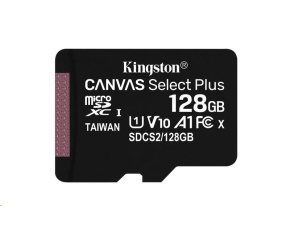 Kingston MicroSDXC karta 128GB Canvas Select Plus 100R A1 C10 - 1 ks