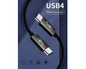 PREMIUMCORD Kabel USB4™ 40Gbps 8K@60Hz Thunderbolt 3, 0,8m