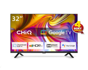 CHiQ L32H7G TV 32", HD, smart, Google TV, dbx-tv, Dolby Audio, Frameless