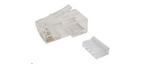 Solarix Konektor RJ45 CAT6 UTP 8p8c nestíněný skládaný na licnu / 100 ks KRJ45/6
