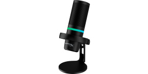 HyperX DuoCast - USB Microphone (Black) - RGB Lighting (HMID1R-A-BK/G) - Mikrofon