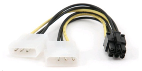 GEMBIRD Kabel napájecí interní 2x 5,25"(F) + PCI Express 6pin