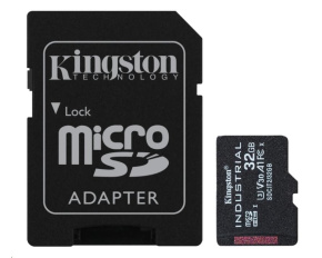 Kingston MicroSDHC karta 32GB Industrial C10 A1 pSLC Card + SD Adapter