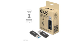 Club3D adaptér USB 3.2 Gen1 Type A na USB 3.2 Gen1 Type C (M/F), černá