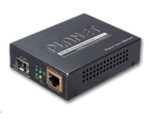 Planet GTP-805A konvertor 10/100/1000Base-T / miniGBIC SFP, PoE injektor IEEE 802.3at