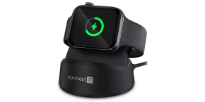 CONNECT IT Bezdrátová nabíječka WatchCharger pro Apple Watch, Černá