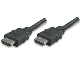 MANHATTAN kabel HDMI s Ethernetem, HEC, ARC, 3D, 4K, stíněný, 10m, Black