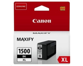 Canon CARTRIDGE PGI-1500XL BK černá pro Maxify MB2050, MB2150, MB2350, MB2750 a MB2755 (1200 str.)