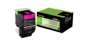 LEXMARK Magenta toner 702M pro CS310/410/510 z programu Lexmark Return (1 000 stran)