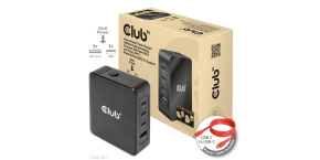 Club3D cestovní nabíječka 140W GaN technologie, 3xUSB-C, 1xUSB-A, PPS + PD 3.1 Support