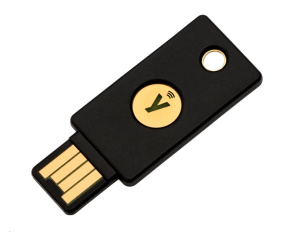 YubiKey 5 NFC - USB-A,  klíč/token s vícefaktorovou autentizaci (NFC), podpora OpenPGP a Smart Card (2FA)